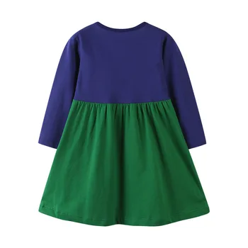 Malo maven Malčka, Obleke za Božič Zeleno Drevo Dekle Oblačila Otroci Bombaž Priložnostne Princesa Obleko Vestidos Otroci Oblačila