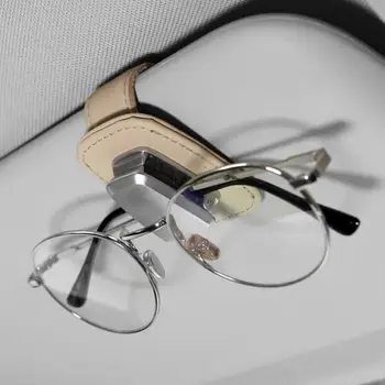 2021 Pravega Usnja Avto Eyeglass Držalo Za Očala Shranjevanje Posnetka Za Audi, Bmw Avto Notranje Zadeve Organizirajo Avto Sončnega Sončna Očala Primera