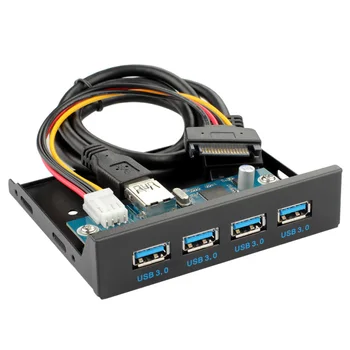 PCI-E, 4 Vrat USB 3.0, PC Sprednji Plošči USB Širitev Kartica PCIE USB Adapter 3.5