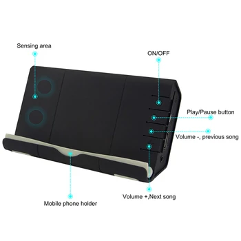 Prenosni Brezžični tehnologiji NFC Indukcijske Zvočnik Mini Stojalo Zvok Polje Zvočno Senzorji Zvočnik za Zaznavanje Zvočniki, ČE Funkcijo