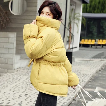 2019 novo zimsko jakno stojalo ovratnik žensk bombaž bo ustrezala korejska različica svoboden bombaža, kratek ins študentov gosto bombažno jakno
