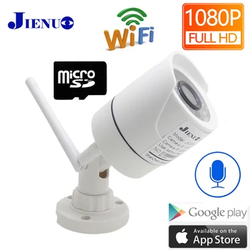 IP Kamera, Wifi 1080P HD Varnost na Prostem Nepremočljiva Night Vision Zvok Brezžični CCTV Nadzor 2.0 MP Ipcam P2P Doma Fotoaparat