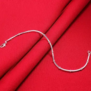 Aimarry 925 Sterling Silver 8 Inch Kača Kosti Verige Zapestnica Za Ženske, Moške Darila Za Rojstni Dan Posla Poročni Modni Nakit