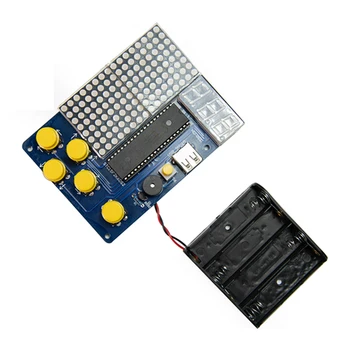 DIY Igra Kit PCB Elektronski Spajkanje Komplet Usposabljanje podporo Retro Tetris/Kača/Letalo/Dirkalne Igre z Akril Primeru
