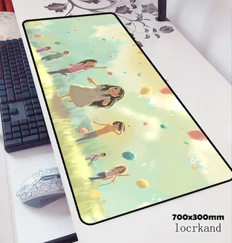 Srčkan mouse pad 70x30cm gaming mousepad anime HD tiskanja urad notbook desk mat Visoke kakovosti padmouse igre pc gamer preproge