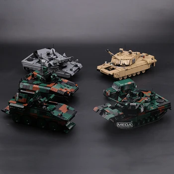 Nova Vojaška Tehnika Orožje Vojske nemški 8×8 Tank Nosilec Cheetah M113 Oklepna vozila gradniki WW2 Opeke Igrače Pred prodajo