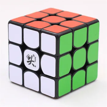 Dajan XiangYun 3X3X3 Magic Cube Hitrost Twist Puzzle Možganov Teaser Fancy Igrače Black Ultra Gladko 5.7 cm Varno ABS Strokovno