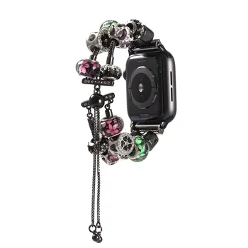 DIY Ročni Trak Za Apple watch Trak 40 mm 44 42mm 38 mm Ženske Čar zapestnico za iWatch serije 6 SE 5 4 3 2band 38 40 42 44 mm