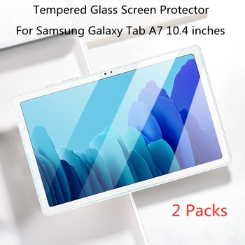 2Pcs Premium 9H Kaljeno Steklo Za Samsung Galaxy Tab A7 10.4 2020 SM - T500 T505 T507 Screen Protector Tablet Zaščitno folijo