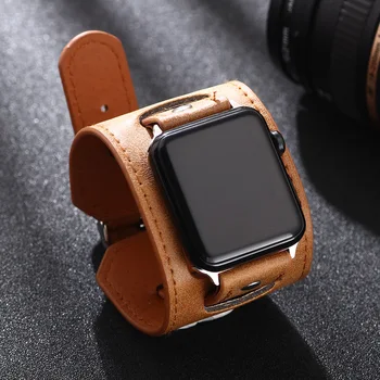 Pravega usnja trak za apple watch band 42mm 44 apple watch 4 5 38 mm 40 mm iwatch 3 / 2/1 trak zamenjava zapestnica