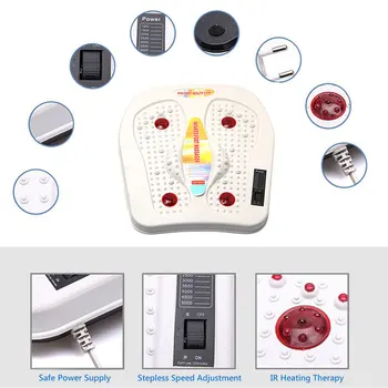 Vibrator Relxation Stopala Massager Shiatsu Infrardeče Ogrevanje Terapija Raztezajo se Sprostite Električni Gnetenje Masaža za Zdravje Nega Naprave