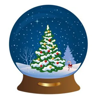 Božično drevo v sneg globus DIY Diamond Slikarstvo drevo sneg globus Diamond Vezenje Navzkrižno Šiv Nosorogovo Mozaik Slikarstvo