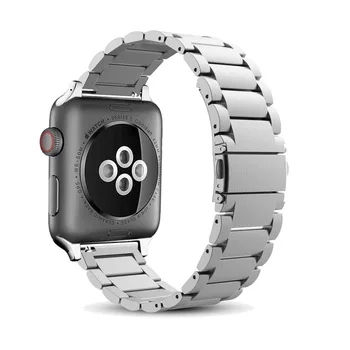 Šport Trak za Apple Watch Band 6/5/4/3/2/1/se 44 42mm iz Nerjavečega Jekla Metal Watchband Za iwatch serije 40 mm 38 mm watchband