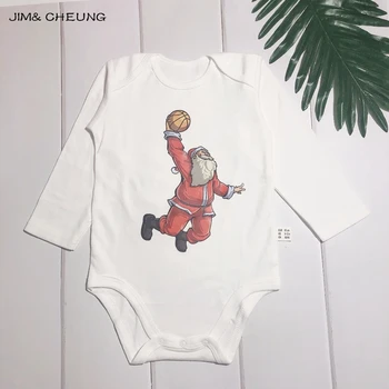 Moj Prvi Božič Baby Romper Jumpsuit Za Malčke Newborn Baby Girl Boy Oblačila Božično Drevo Santa Claus Jelena Tiskanja Telo Bebe