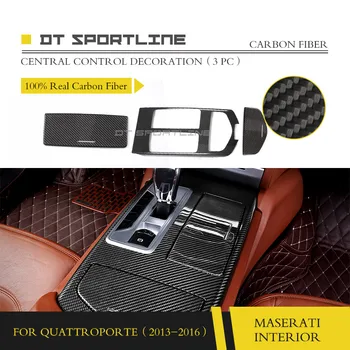 Resnična Ogljikovih Vlaken Notranje Trim Za Maserati Quattroporte M156 Dash Kit Center Konzola Pokrov, Vrata Ročaj trim nadzorni plošči