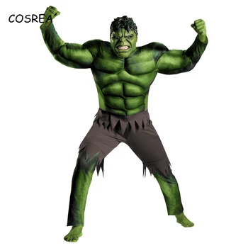 Endgame Zelena The Incredible Hulk Kostum Mišice Halloween Kostumi za Otroke, Fantje, Otroci Cosplay Karneval Superheroj