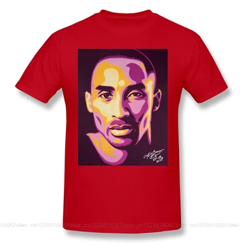 Bryant Majica Rdeče T-Shirt 6xl Srčkan Tee Majica Grafični Spomin na Junake Moški Modni Kratek Rokav, 100 Bombaž Tshirt