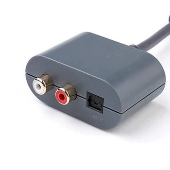 Optični Avdio Kabel RCA Adapter HDMI in združljiv Kabel za Xbox 360 V Sivi barvi
