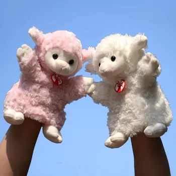Candice guo plišastih igrač polnjene lutka cartoon živali ovce srčkan jagnje baby strani lutkovno spanjem prijatelj spalna zgodbo predstavi 1pc