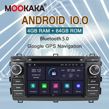 PX6 DSP 2 DIN Android 10 Hexa Jedro 4G + 64 G Avto DVD Predvajalnik Za Toyota Auris 2013-Radio Video Večpredstavnostna navegación GPS
