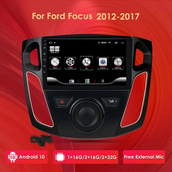 Android 10 2 gb RAM, 2 din 9-Palčni Avto Radio Multimedijski Predvajalnik Videa Za Ford Focus 2012-2017 Navigacija GPS autoradio Ogledalo Povezavo