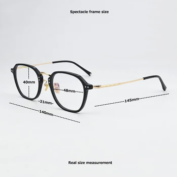 Kvadratni Acetat Optičnih Očal Okvir Moških 2020 blagovne Znamke Letnik kratkovidnost Recept Očala Ženske Retro Očala Očala 1296