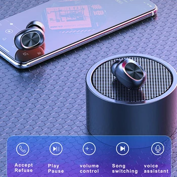 Brezžične Slušalke 2020 Nove Bluetooth 9D HIFI Šport Slušalke LED 2200 MAH Ohišje Za Iphone HUAWEI DZLST Original Brezžične Slušalke
