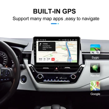 Android 10.0 Avto Multimedijski Predvajalnik Za Toyota Corolla 2019-2020 Autoradio GPS Navigacija Kamera, WIFI Zaslon IPS Stereo RDS Radio