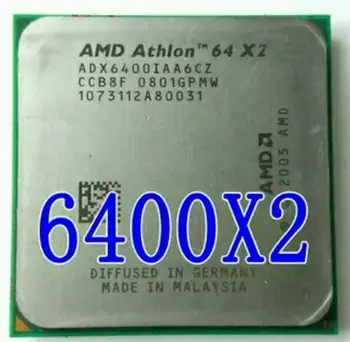 AMD X2 6400+ PROCESOR Athlon Socket AM2 3.2 GHz CPU Desktop ADX6400IAA6CZ 940pin scrattered kosov (delovni Brezplačna Dostava)
