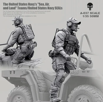 1/35 Smolo sklopi Sodobne Ameriške Mornarice Seal Commando Smolo Vojak Voznik Self-sestavljen-037