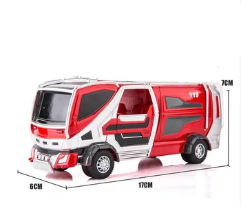 Visoko simulacija 1:32 zlitine gasilsko model,lestev tovornjak vode igrača tovornjak,tovornjak reševanje model,brezplačna dostava