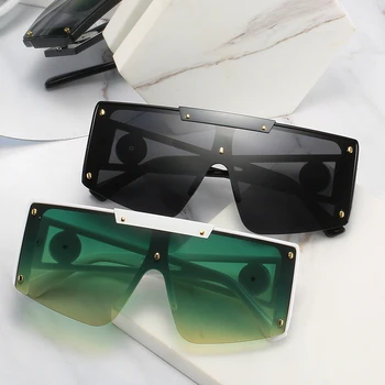 2021 Klasična Moda Ščit Vintage sončna Očala Prevelik sončna Očala Moški Ženske Šport na Prostem Očala sončna Očala UV400 Moških Luksuznih