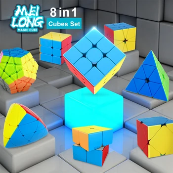 MoYu MFJS MeiLong 8 v 1 Magic Cube Nastavite Razvoj Inteligence Začetku Izobraževalne Igrače Za Otroke, odrasle Novo - Stickerless