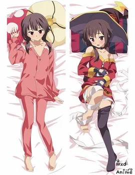 Japonski Anime KonoSuba Megumin Seksi Dekle Waifu Dakimakura blazino kritje primera objemala telo otaku pillowcases