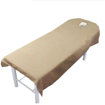 WOSTAR Poliester trdna kozmetični salon posteljo stanja Kritje udobje Telesa SPA masaža namizni prt listi Z Okroglo Luknjo Dih