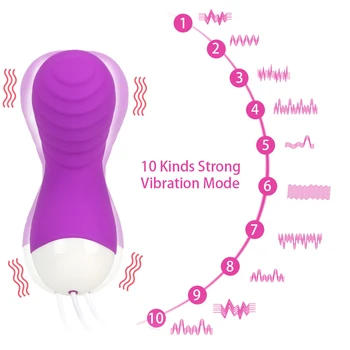 IKOKY 10 Hitrost Dildo, Vibrator Klitoris Vibracijsko Jajce Sex Igrača za Žensko Silikona, Brezžični Daljinski upravljalnik Vaginalne Stimulacije Massager