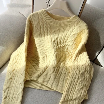 Jeseni in pozimi nov ženski kapičastih pulover moda plima pulover puloverju barva Bel pulover