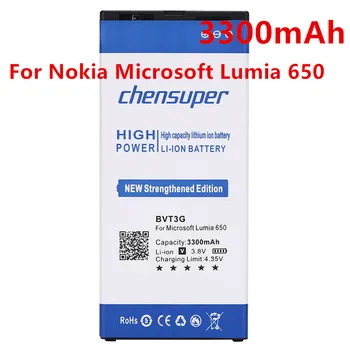 2019 Novih 3300mAh BV-T3G Baterija Za Nokia, Microsoft Lumia 650 Baterija RM-1154 BVT3G