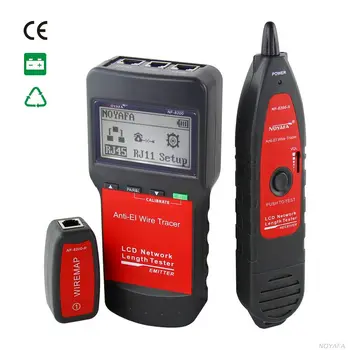 NOYAFA NF-8200 Telefon Telefonska Žica Tracker Diagnosticiranje Ton Sledilnik z LCD LED LAN Omrežni Kabel Tester RJ11 RJ45