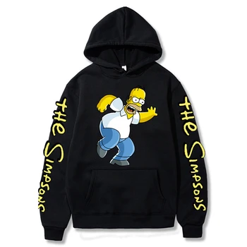 Smešno Risanka je Simpson Puloverju Majica Ženske, Moške Tv Show Homer Kostum Hoodies Harajuku