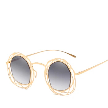 Edinstven okrogla sončna očala ženske moški 2018 vintage moda za ženske gotike krog očala retro trendom izdelkov coulos feminino