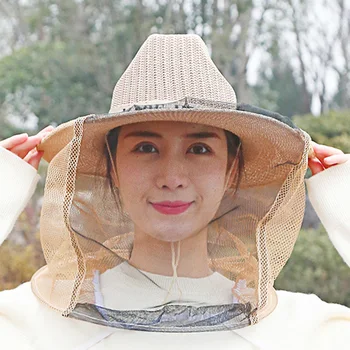 Debele Anti-čebelarski Klobuk Čebelarska Orodja Očesa Vezavi Dihanje Čebel Mreže Ujeti Klobuki Bee Sting Varstvo
