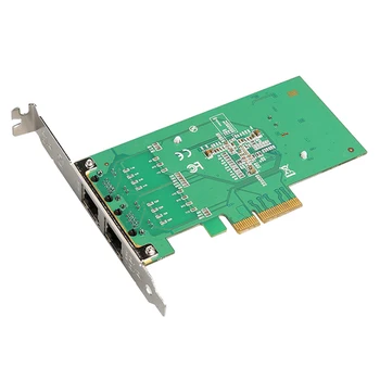 Intel I350 Dual Port, 4x PCIe Strežnik Kartico Lan Gigabit Network Adapter Lan Kartica 10/100/1000Mbps za Namizni RAČUNALNIK