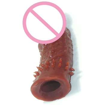 135mm Silikonski Realne Velik Penis Zamudo Širitve Kondom Spolnih Igrač za Moške, za Odrasle Izdelki