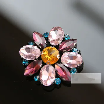 5piece Beaded Kristalno Diamond Obliži Značko Vezenje Aplicirano Sew na Vrečko Oblačil Craft Šivanje