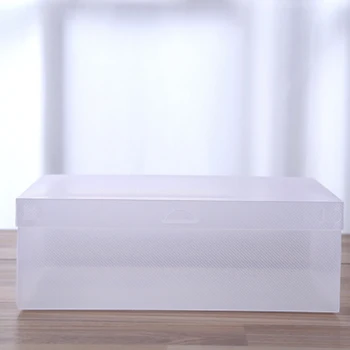10pcs Plastične Čevlje Polje Pregleden Čevelj Box Škatla za Shranjevanje Zložljive Čevlji Primeru Imetnik Shoebox Prozorni Čevlji Organizator Škatle