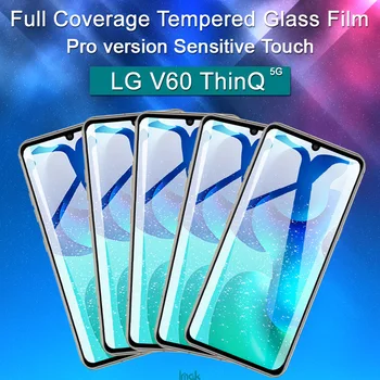 Za LG V60 ThinQ Kaljeno Steklo IMAK Polno Zajetje Anti-Eksplozije Full Screen Protector za LG V60 Stekla LG V 60 60V Tanke Q Film