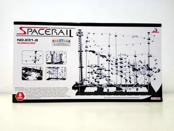 Prostor Železniškega Klasični Ravni 8 (#231-8) Roller Coaster Kompleti W DIY Igrače Model Gradnjo Kompleti Železniškega 60000mm