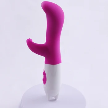 G Spot Vibrator, Vibrator dvojni šok za Ženske Dvojno Vibracij, Vodotesno Silikonsko Ženske Vagine, Klitoris Sex Igrače Za Ženske