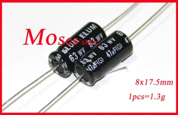 63v 47uf Prvotne blagovne znamke v novo Audio Osno Elektrolitski Kondenzator Kapacitivnosti 8x17mm (100 kozarcev)